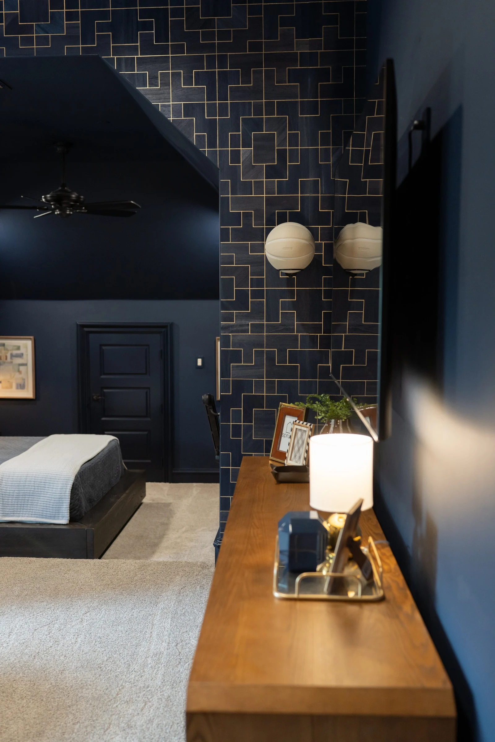 All Grown Up Moody Boy's Room interior design in Colleyville, TX